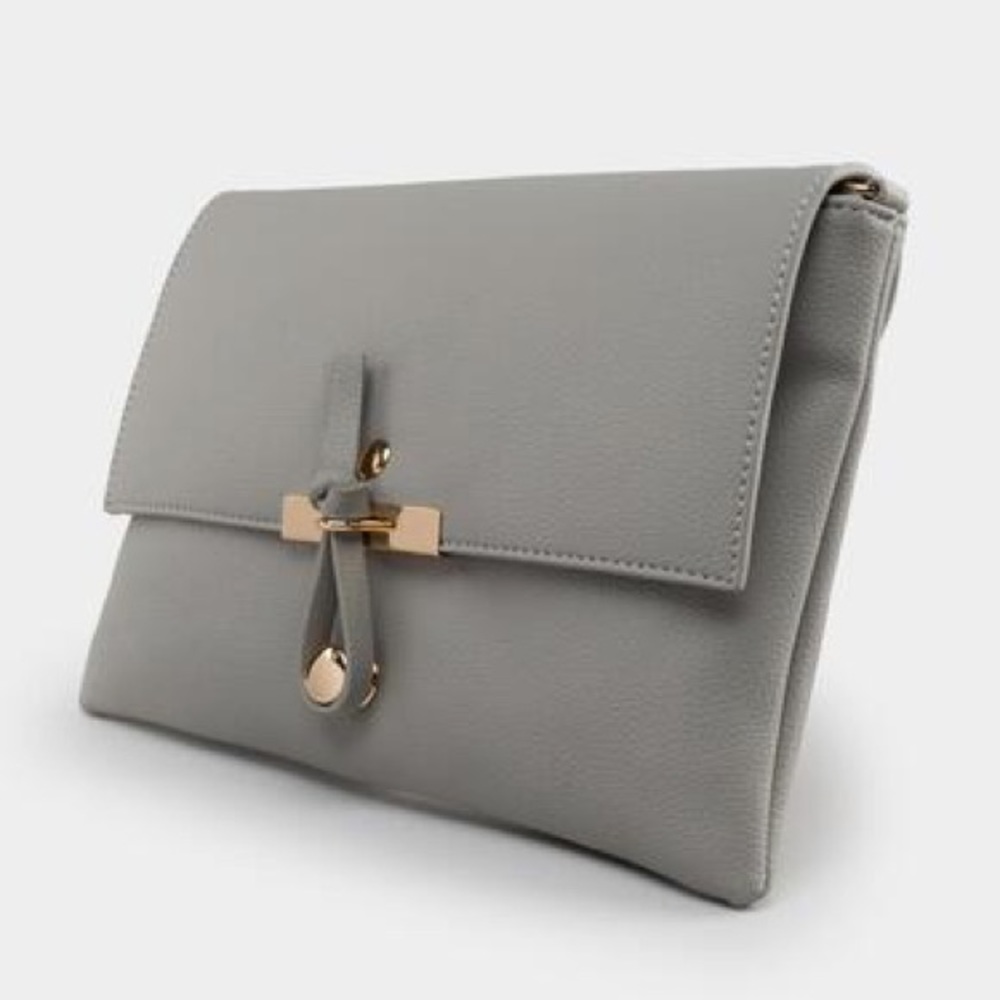 Clarissa Classic Hook Crossbody - Creamy Grey